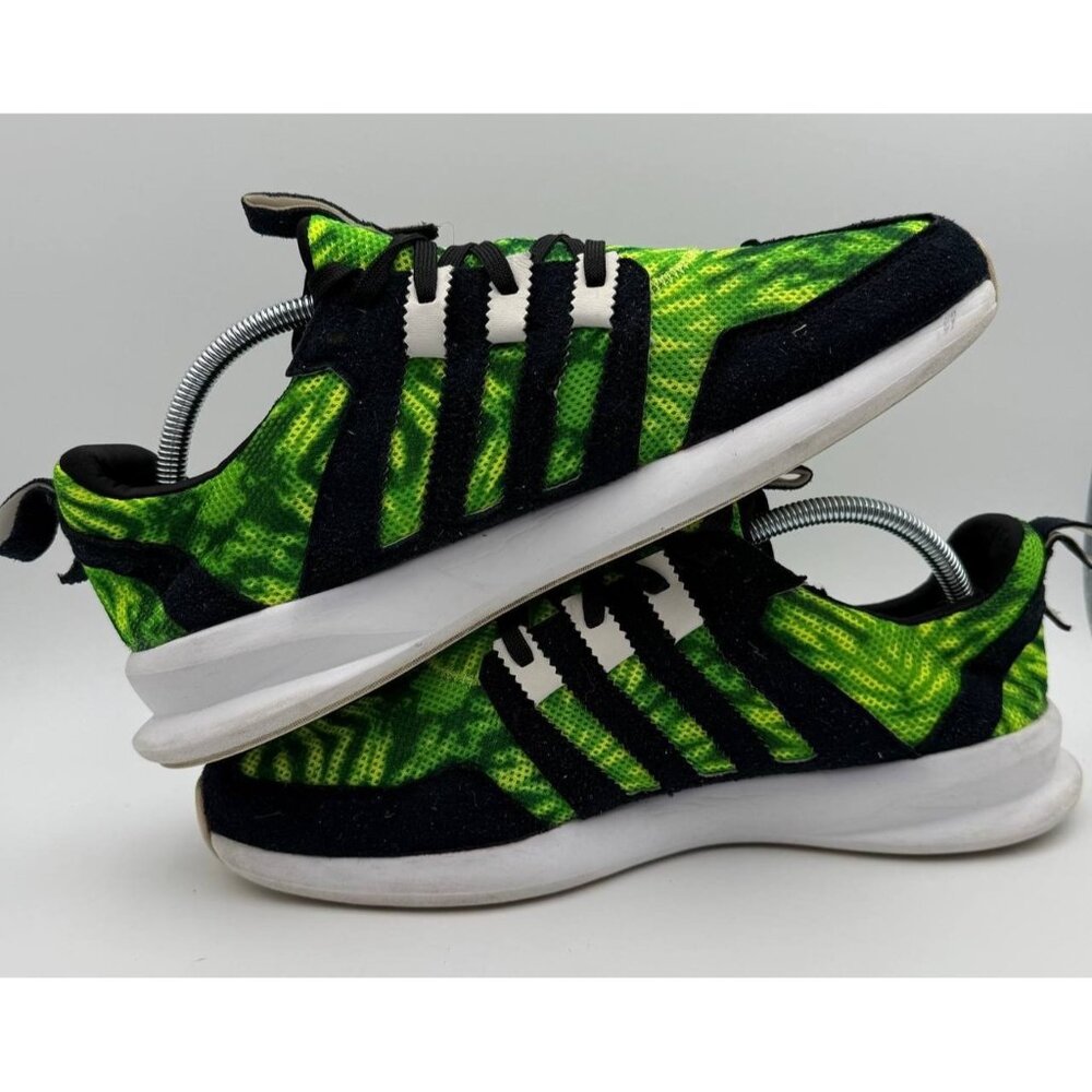 Adidas Originals Green Black Mesh Sneakers Men US 11 Athletic Shoes